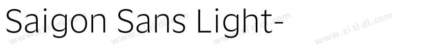 Saigon Sans Light字体转换